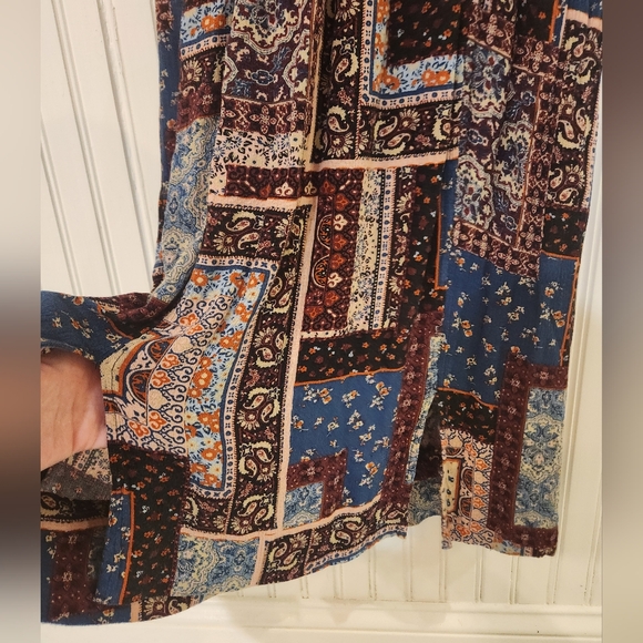 American Eagle Patchwork Paisley Maxi Dress - Picture 7 of 12